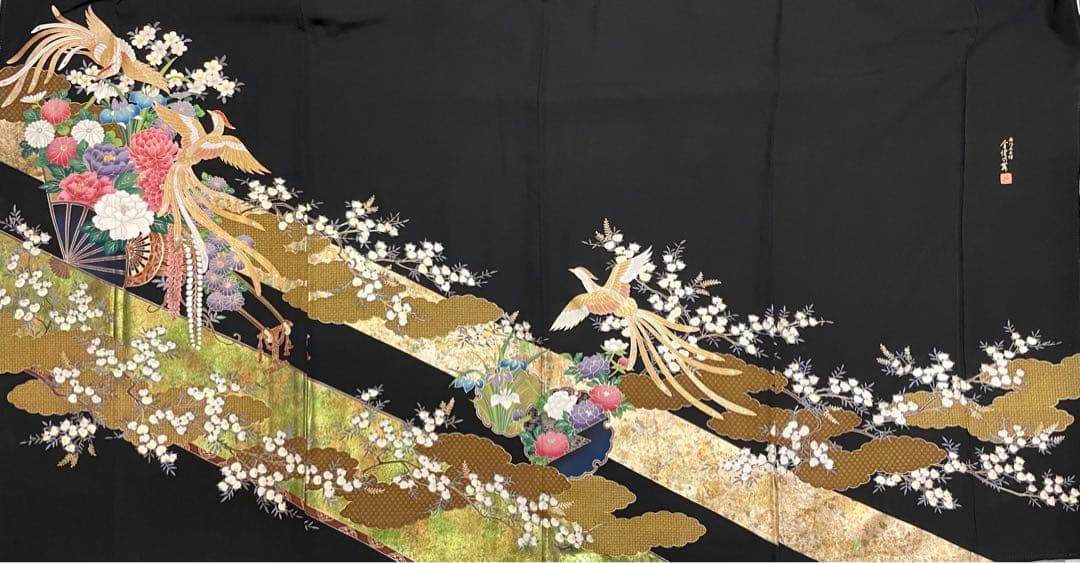 黒留袖 着物リメイク ハンドメイド 素材 まとめ売り☆