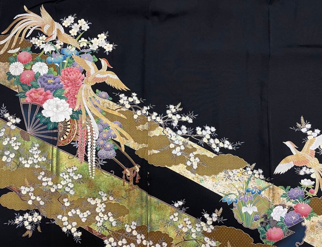 黒留袖 着物リメイク ハンドメイド 素材 まとめ売り☆
