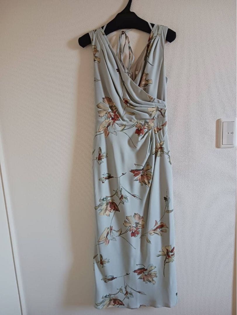 SNIDEL フラワープリントドレス ミント