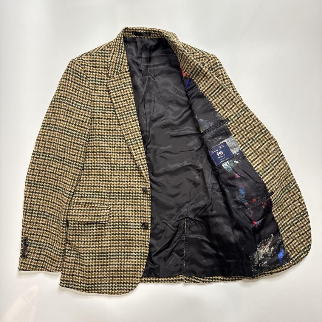 【極美品】PSポールスミス　MOON製ツイード　テーラードジャケット　Lサイズ