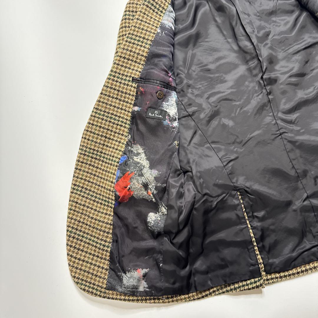 【極美品】PSポールスミス　MOON製ツイード　テーラードジャケット　Lサイズ