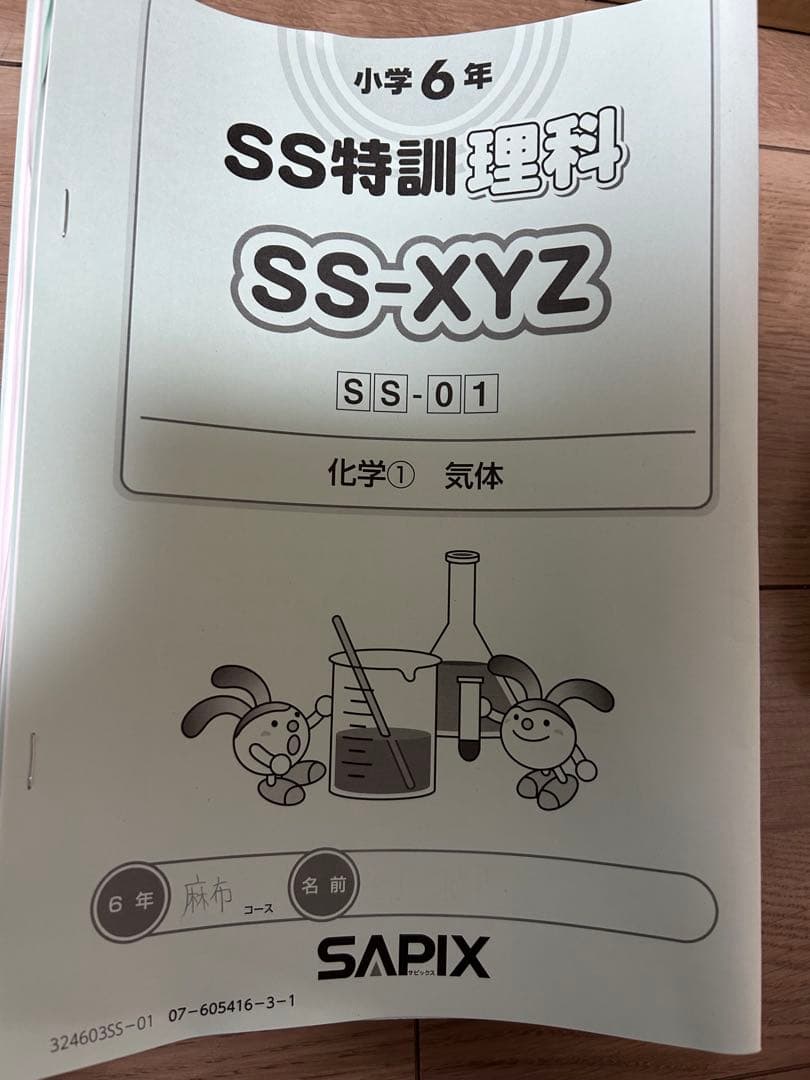 SAPIX　小6　理科 サンデーサピックス SS特訓 麻布コース　おまけ付き