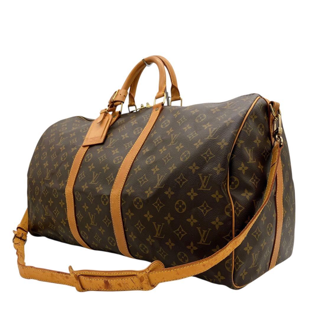 【LOUIS VUITTON】キーポルバンドリエール55 モノグラム　旅行鞄