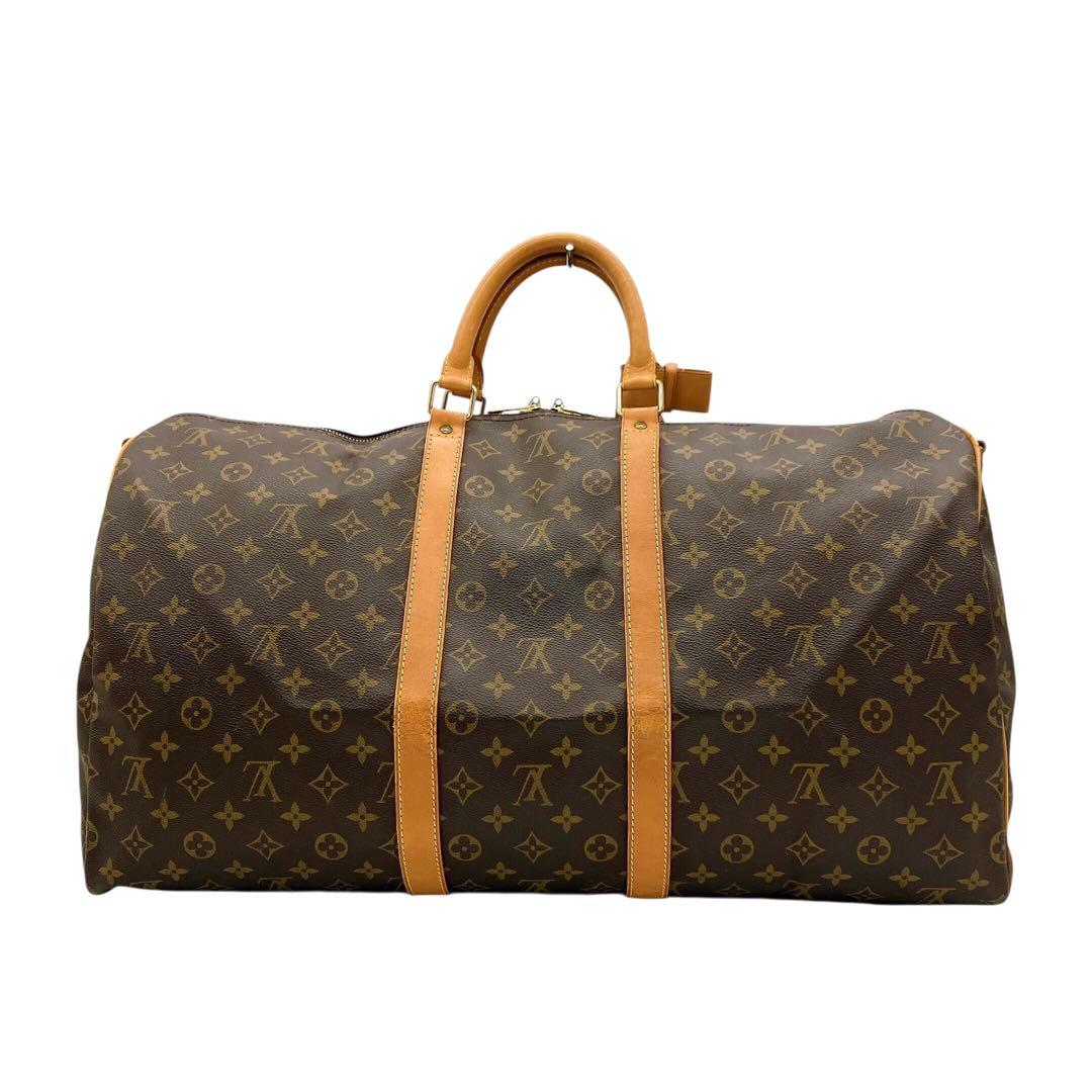 【LOUIS VUITTON】キーポルバンドリエール55 モノグラム　旅行鞄