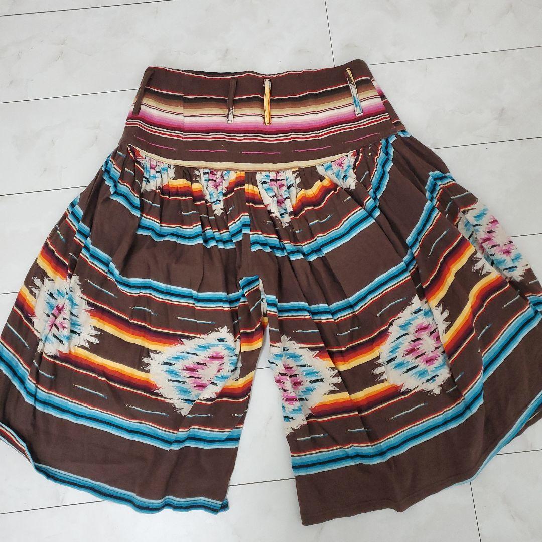 KAPITAL XSサイズ フレアーハーフパンツ