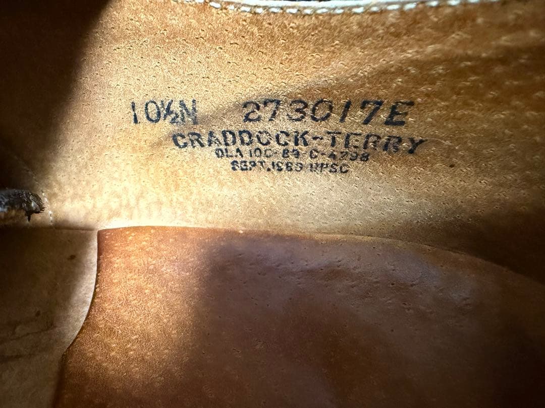 【箱付】89年製 US NAVY サービスシューズ 10 1/2NARROW