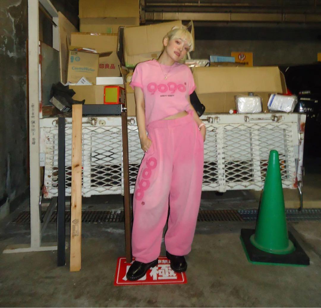 トップス 9090 OG Logo Vintage tee pink S