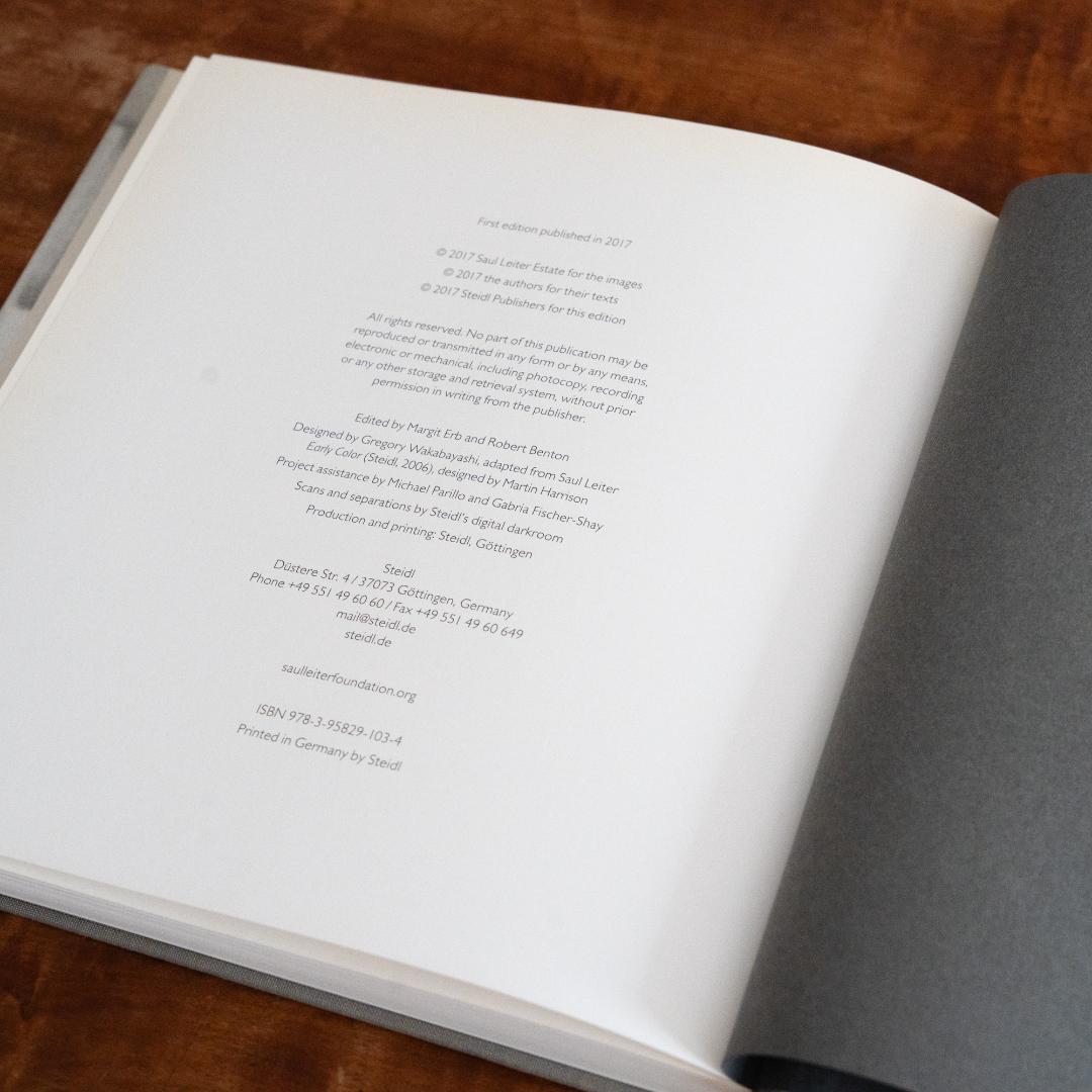 「In My Room」 SAUL LEITER 【初版】