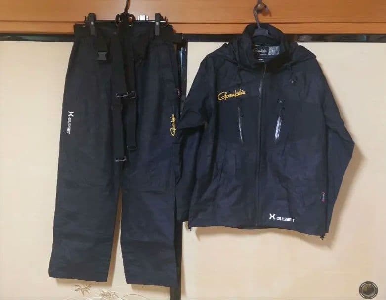 セール❗️極美品Gamakatsu がまかつ、フィッシング 上下セット ブラック