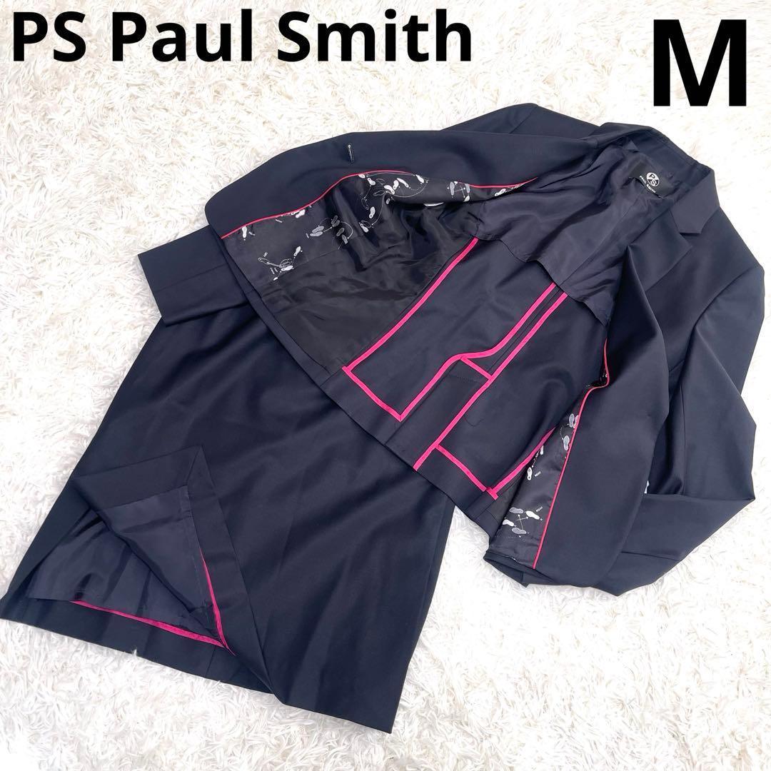 ポールスミス　スーツ　セットアップ　スカート スーツ　日本製　M　黒