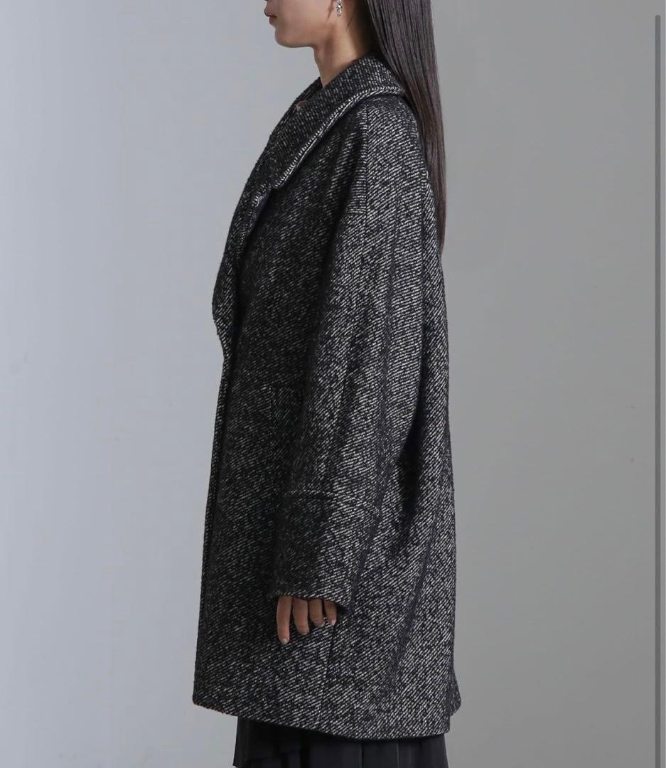 今期！ナノ・ユニバース] オーバーサイズ ツイード コート レディース