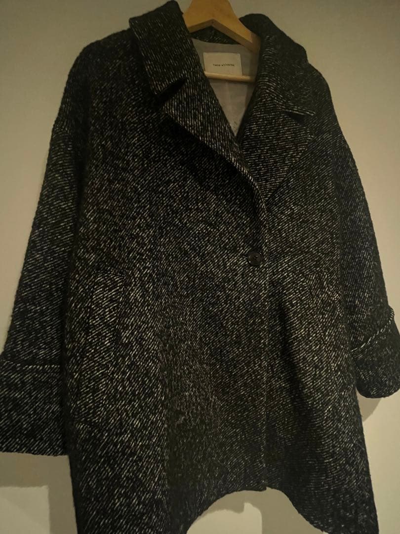 今期！ナノ・ユニバース] オーバーサイズ ツイード コート レディース