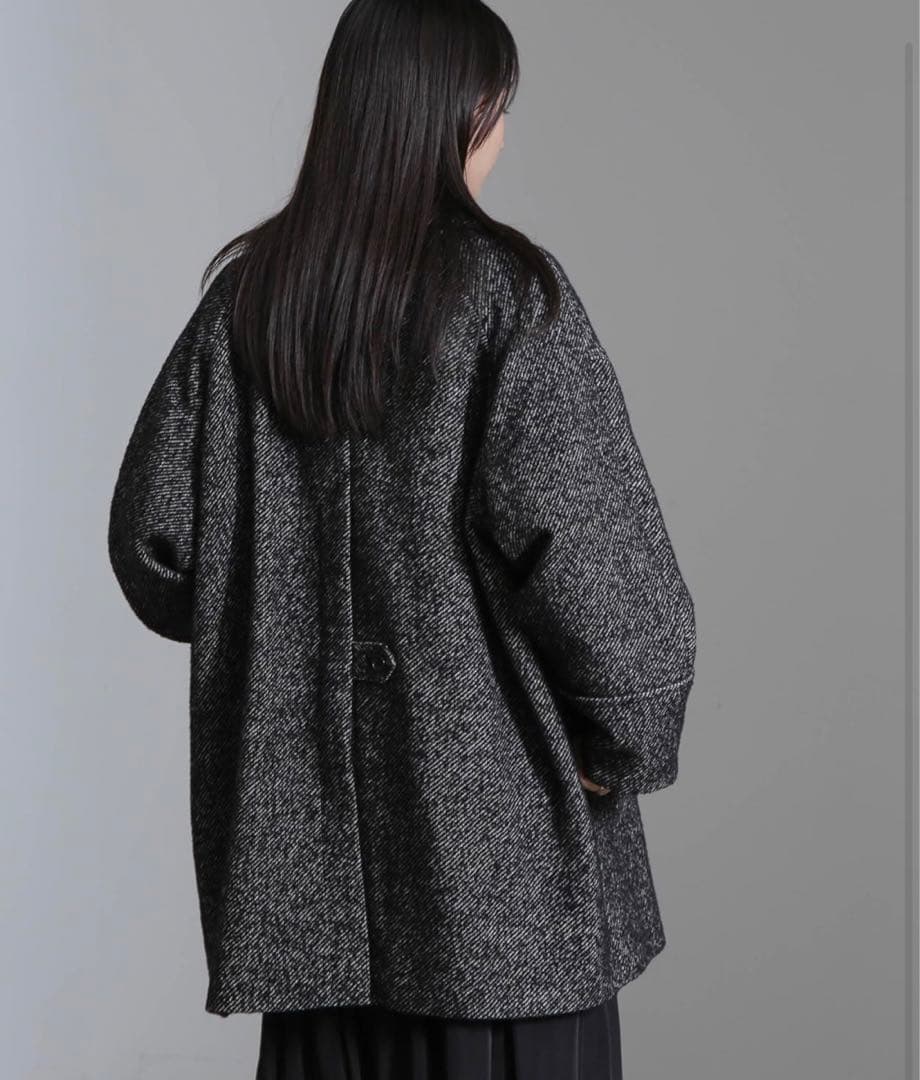 今期！ナノ・ユニバース] オーバーサイズ ツイード コート レディース