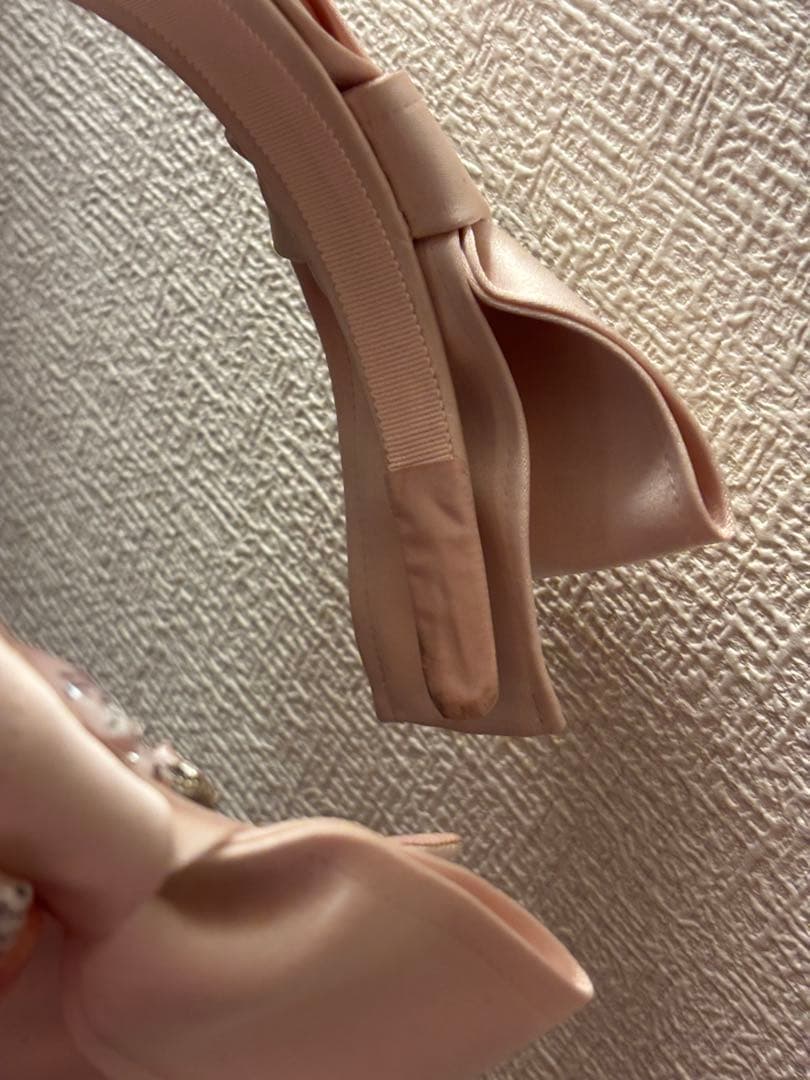 kanako tamuraカチューシャ ピンク サテンリボンヘッドバンド