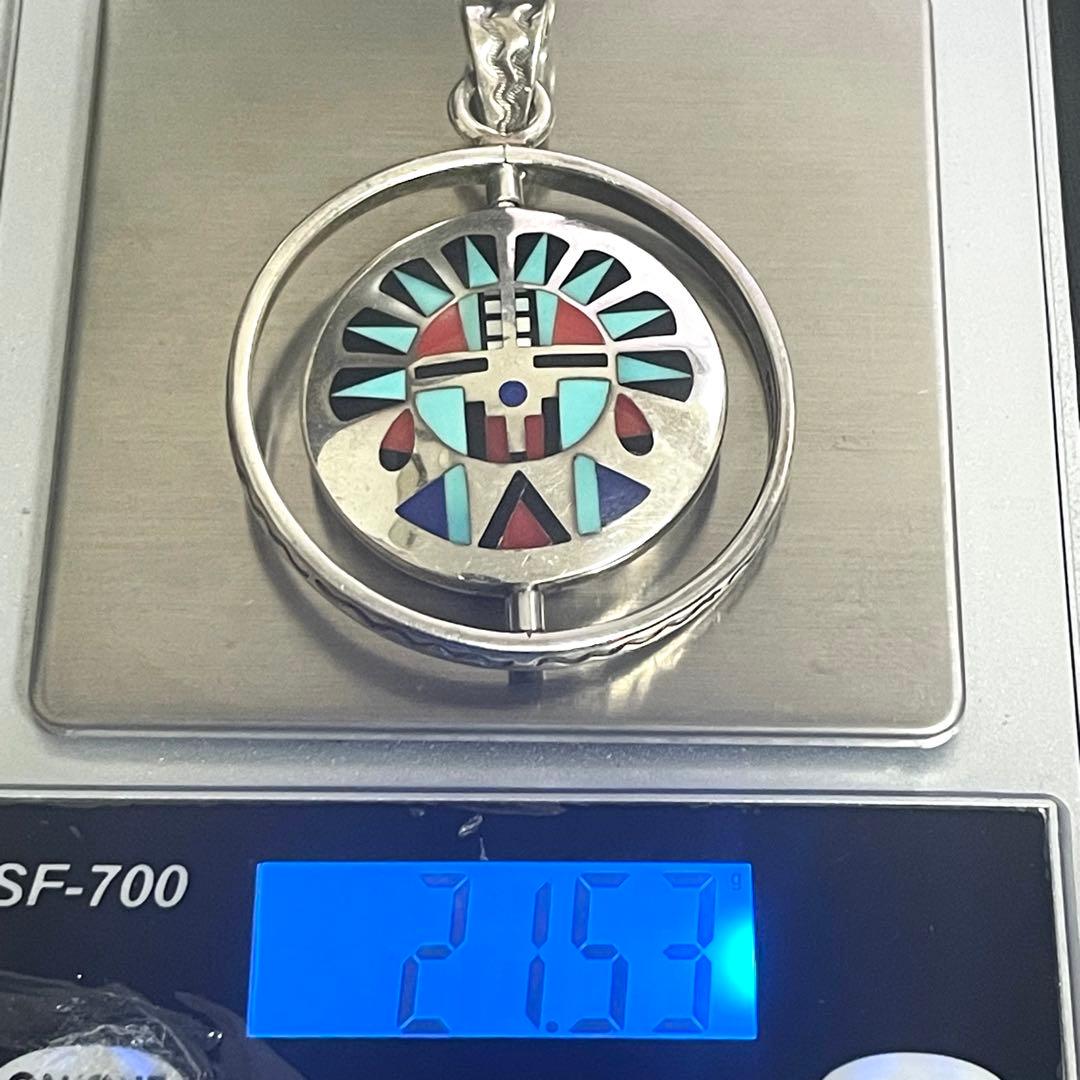 Sterling Pete Natachu ズニ族 インディアンジュエリー