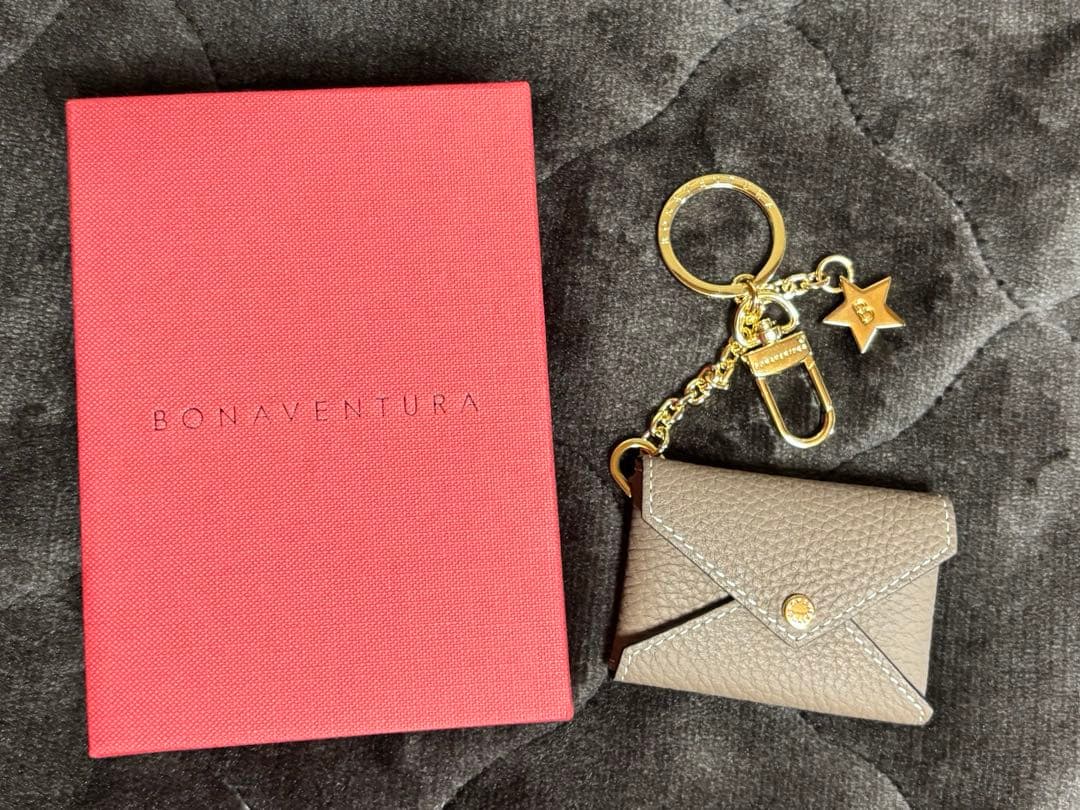 BONAVENTURA スター チェーン キーホルダー シュリンクレザー