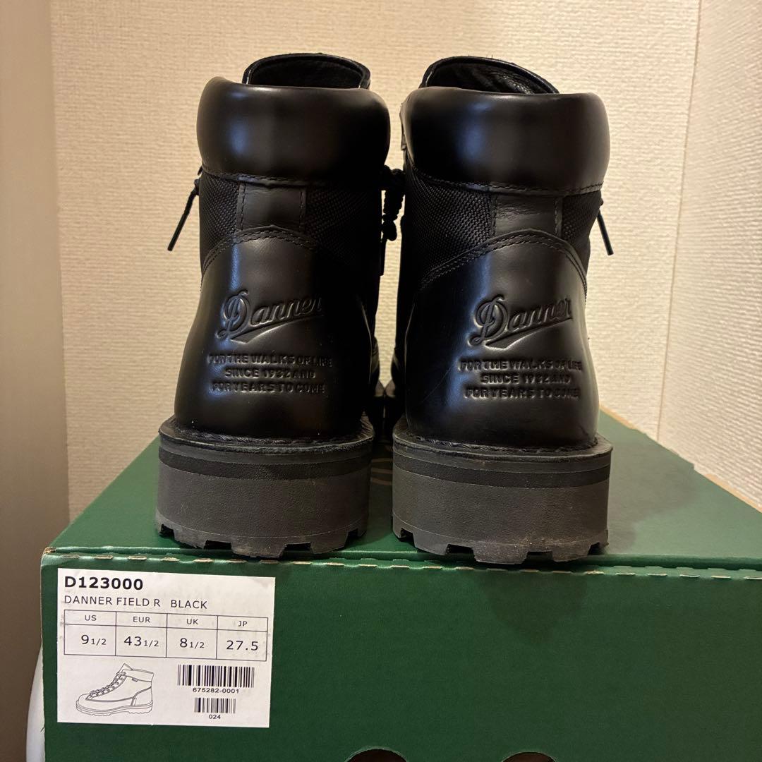 期間限定 ダナー フィールド R 黒 レザー 27.5 ジッパー ゴアテックス