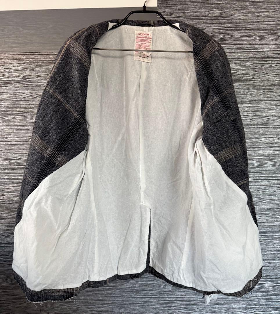 【試着のみ/ 3点set / Lサイズ】NICENESS 23AW セットアップ