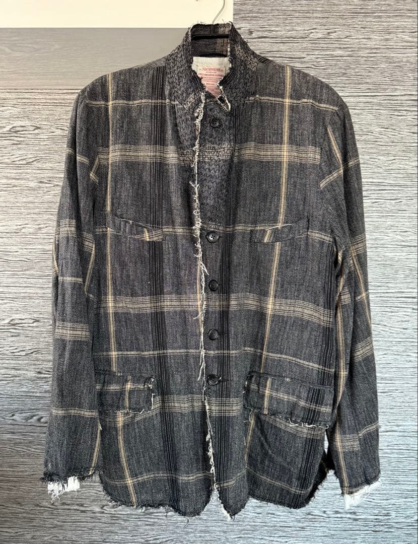 【試着のみ/ 3点set / Lサイズ】NICENESS 23AW セットアップ