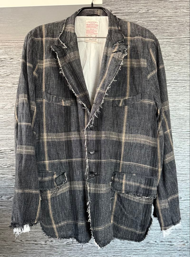 【試着のみ/ 3点set / Lサイズ】NICENESS 23AW セットアップ