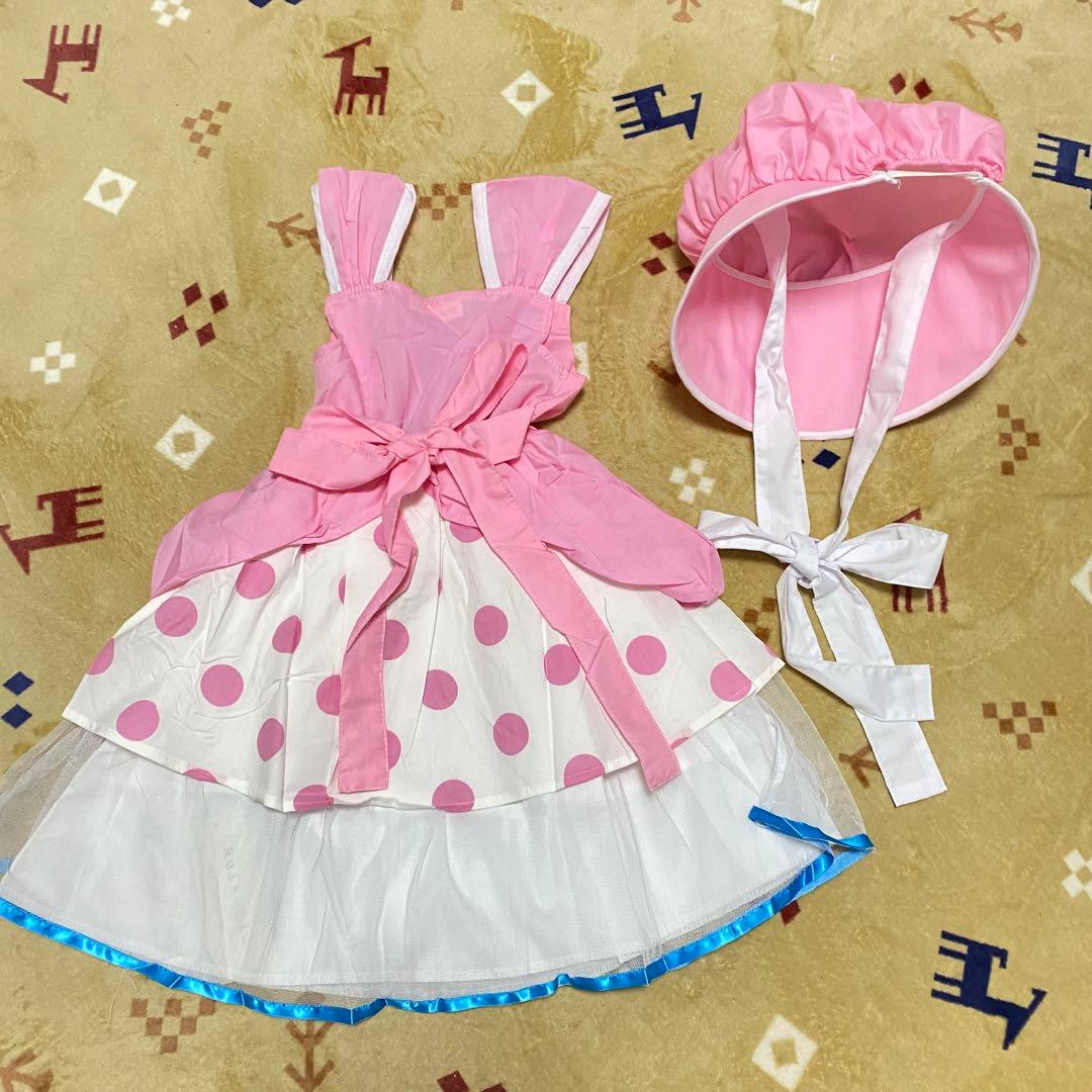 ディズニー　トイストーリー　ボーピープ　コスプレ　ワンピース　ドレス　ハロウィン