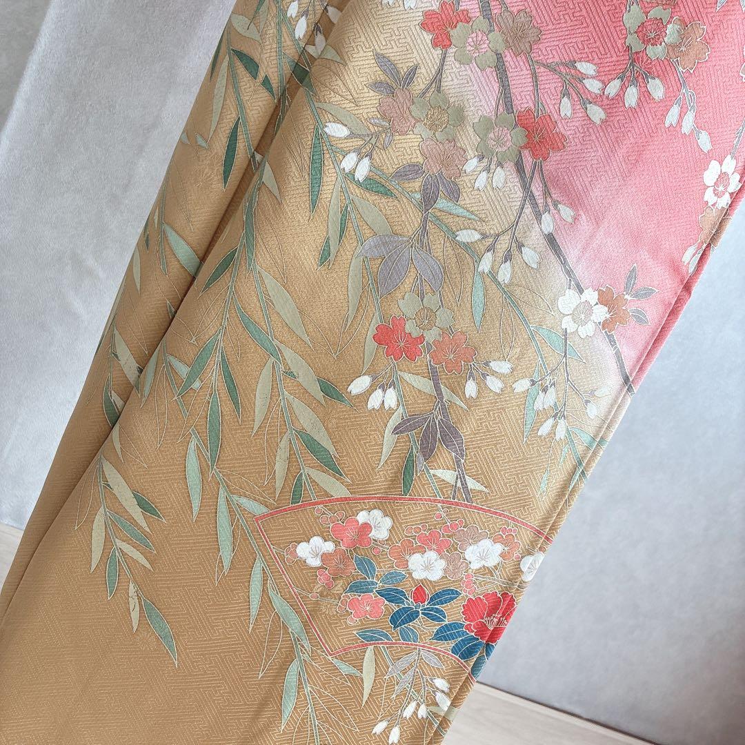 訪問着　フルセット　着物　トールサイズ　ロング丈　正絹　雅やか古典　G10