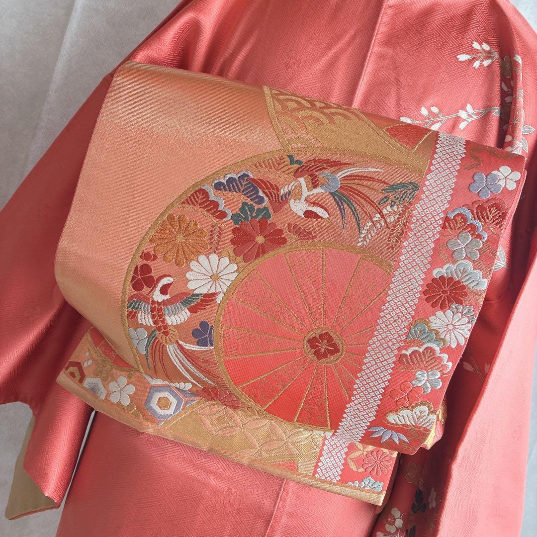 訪問着　フルセット　着物　トールサイズ　ロング丈　正絹　雅やか古典　G10