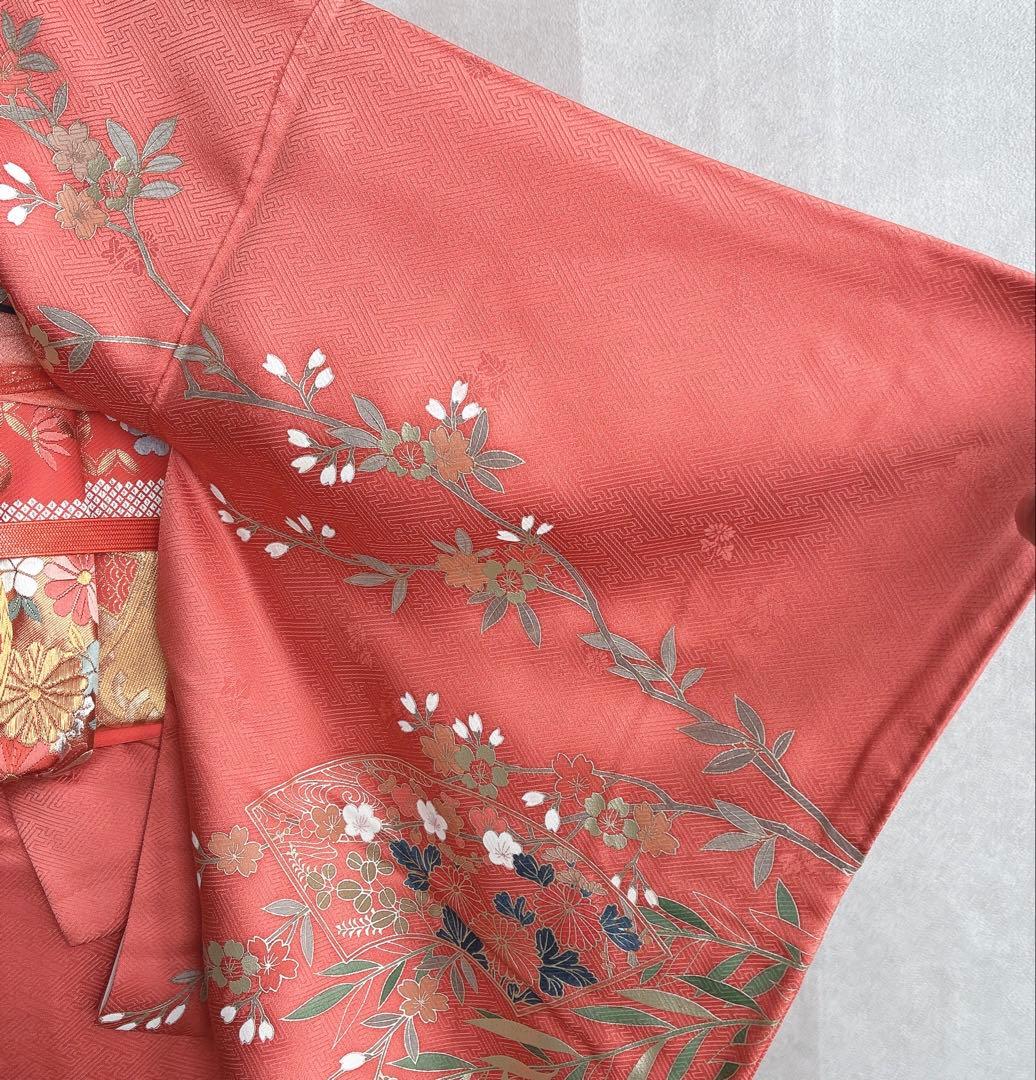 訪問着　フルセット　着物　トールサイズ　ロング丈　正絹　雅やか古典　G10