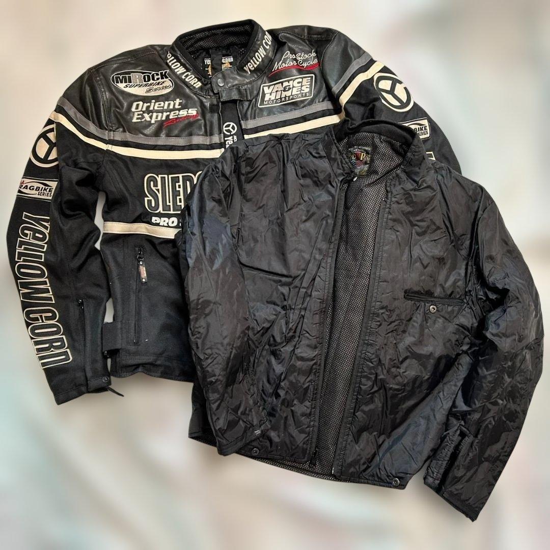 Yellow corn（イエローコーン）ライダースジャケット　Ｌサイズ