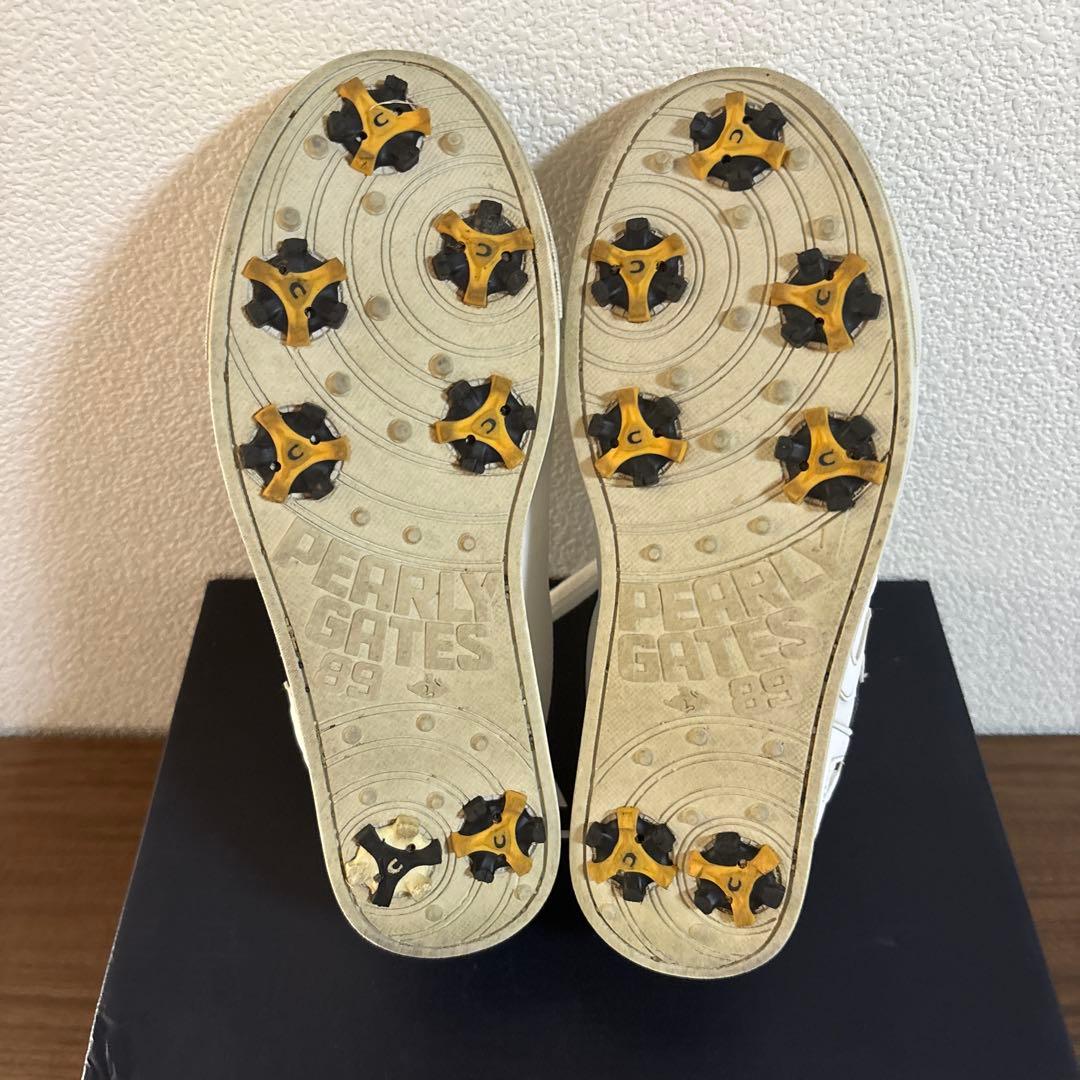 PEARLY GATES ロゴ入りスニーカー 23.0cm