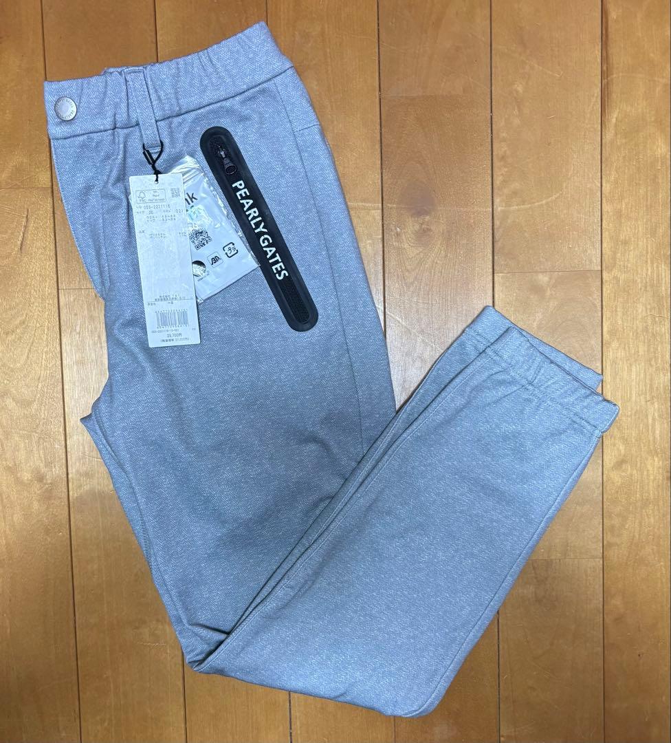 新品 パーリーゲイツ グレー 裏起毛 ジョガーパンツ サイズ00