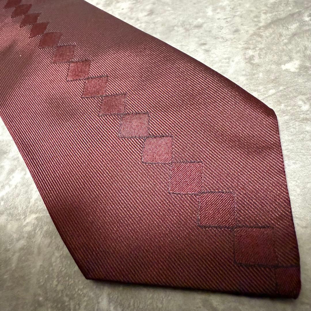 【✨美品✨】BOTTEGA VENETA ネクタイ イントレチャート 光沢 高級