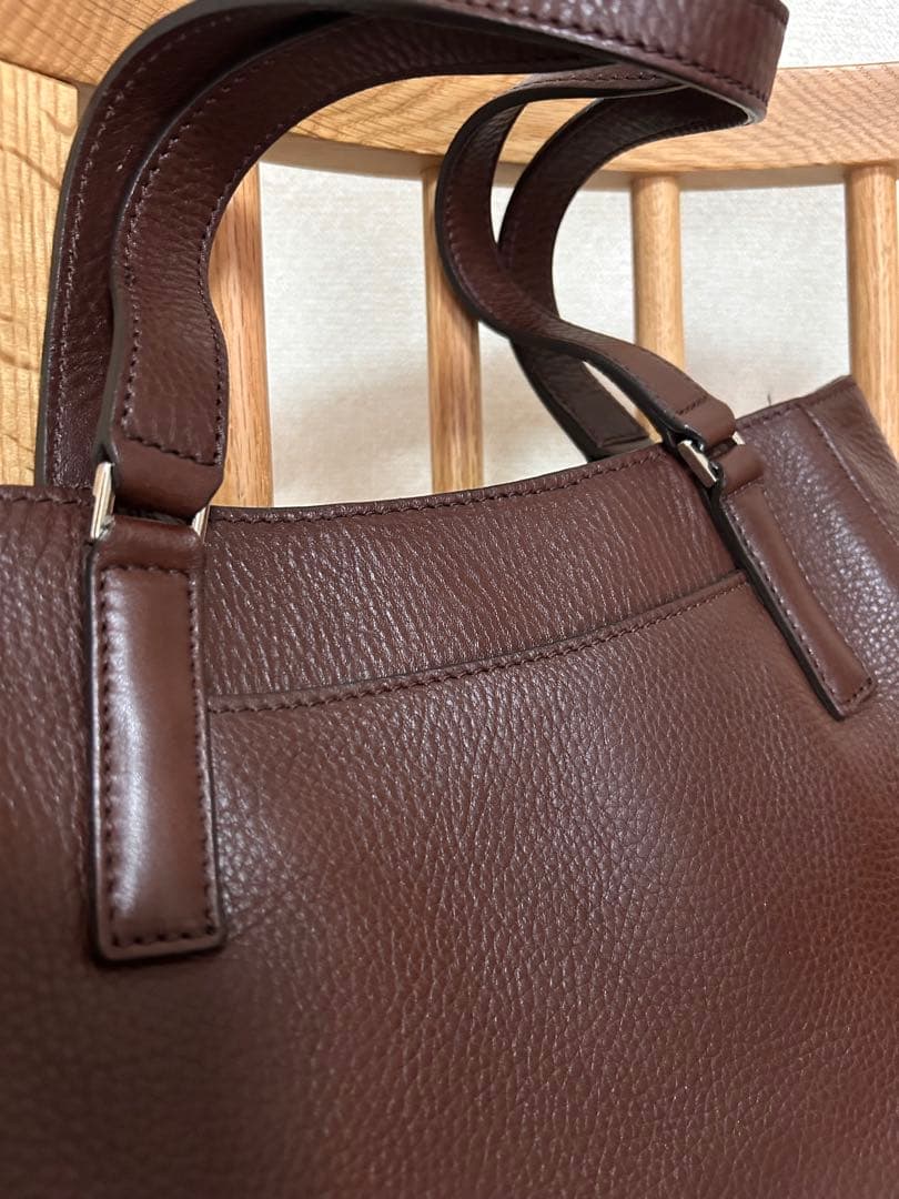 【未使用品】ヒロフ HIROFU レザートートバッグ ブラウン