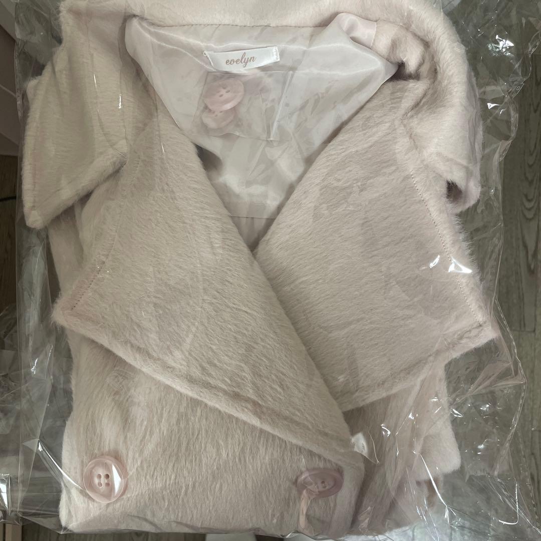 evelyn シャギービッグカラーPコート