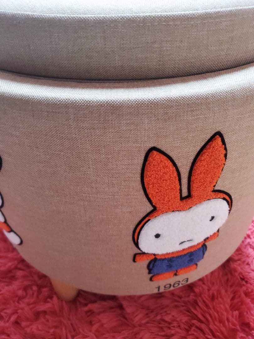 スタディオクリップミッフィー3WAY刺繍収納スツール