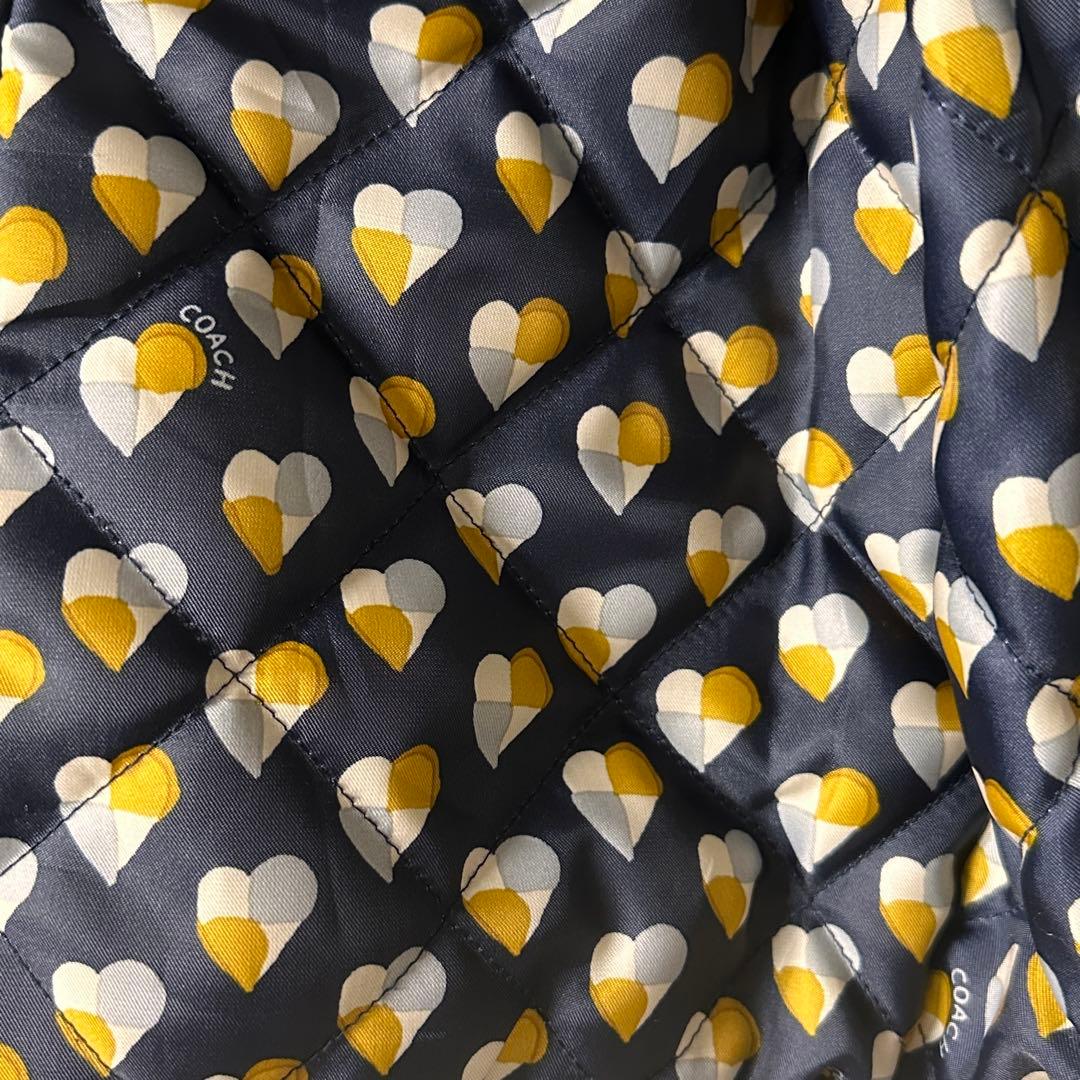 COACH スタジャン ブルー×ホワイト