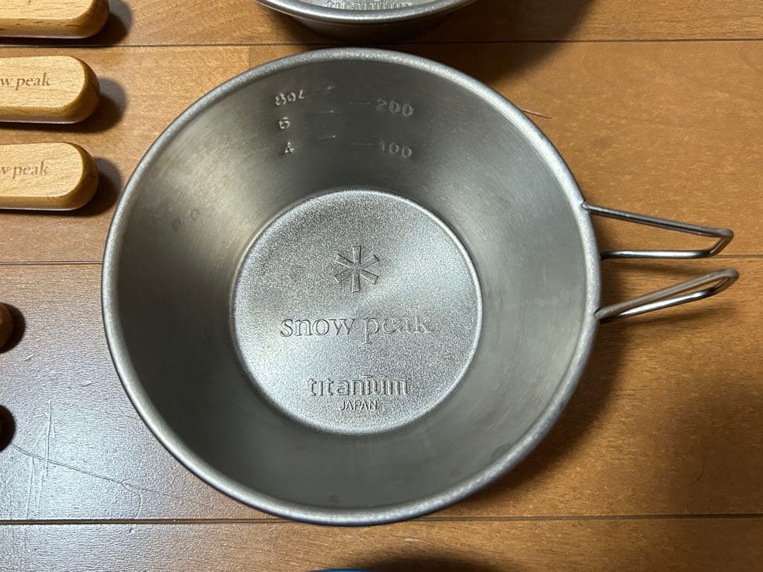 スノーピーク チタンシェラカップ＋カトラリーセット
