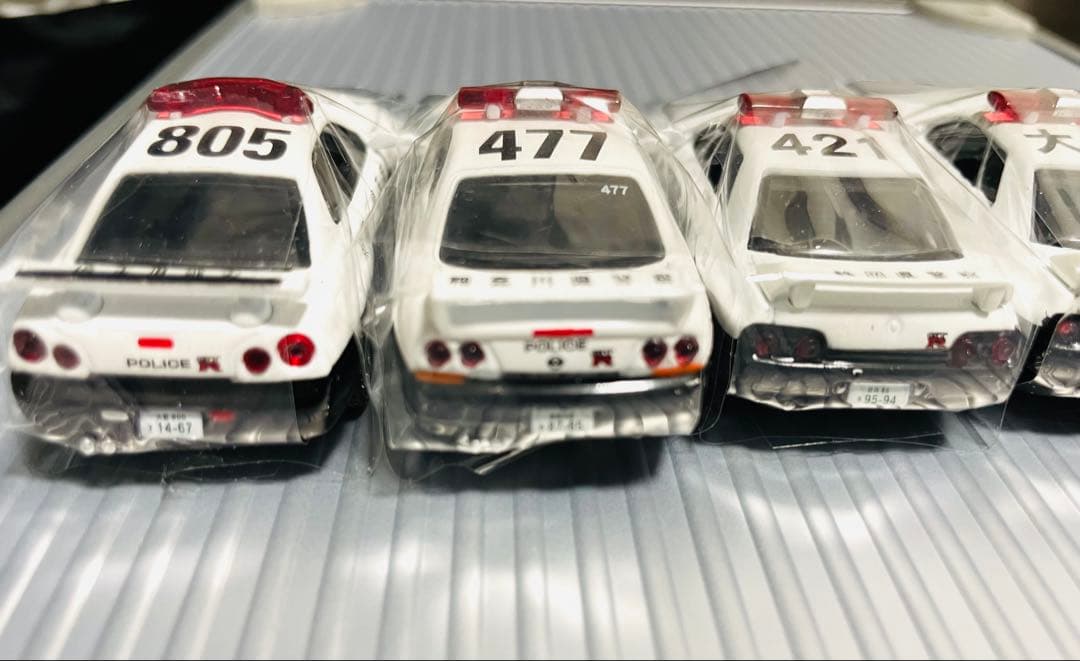 【未使用】スカイライン GTR パトカー仕様ミニカーセット 6台 ニッサン