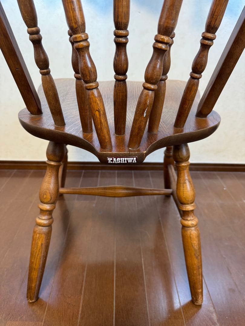 柏木工　ボウスピンドルバックウィンザーチェア　アンティークチェア　レトロ
