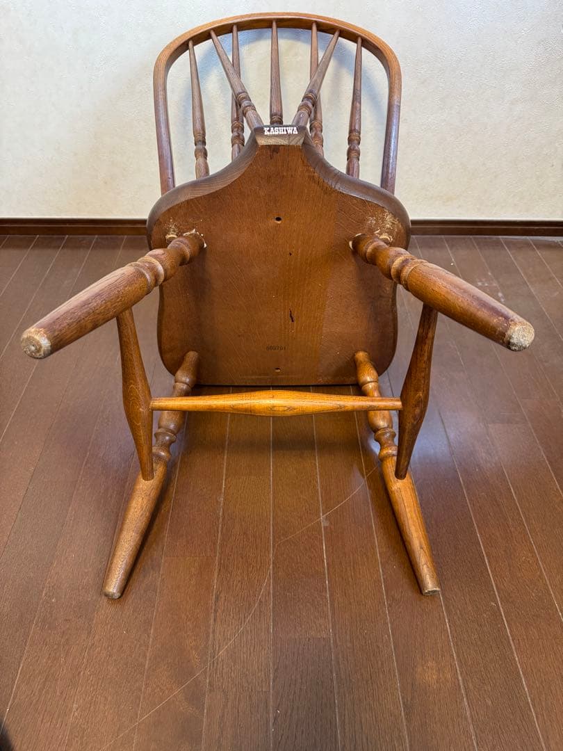柏木工　ボウスピンドルバックウィンザーチェア　アンティークチェア　レトロ