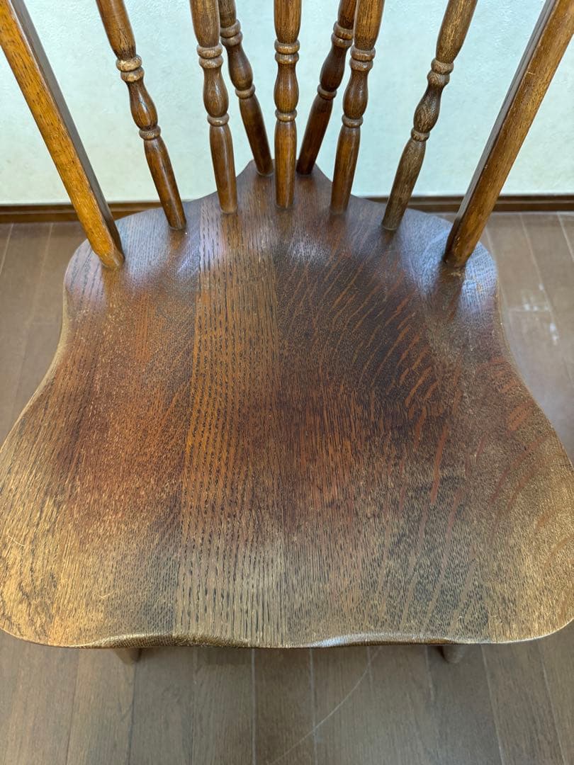 柏木工　ボウスピンドルバックウィンザーチェア　アンティークチェア　レトロ