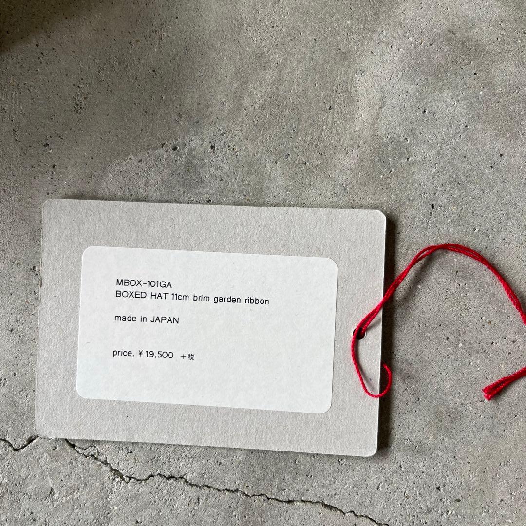mature ha ボックスハット　11cm brim ribbon