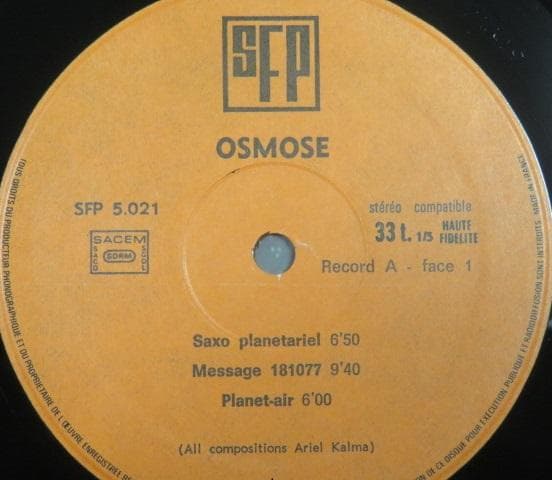 その他 Ariel Kalma, Richard Tinti / Osmose -2LP