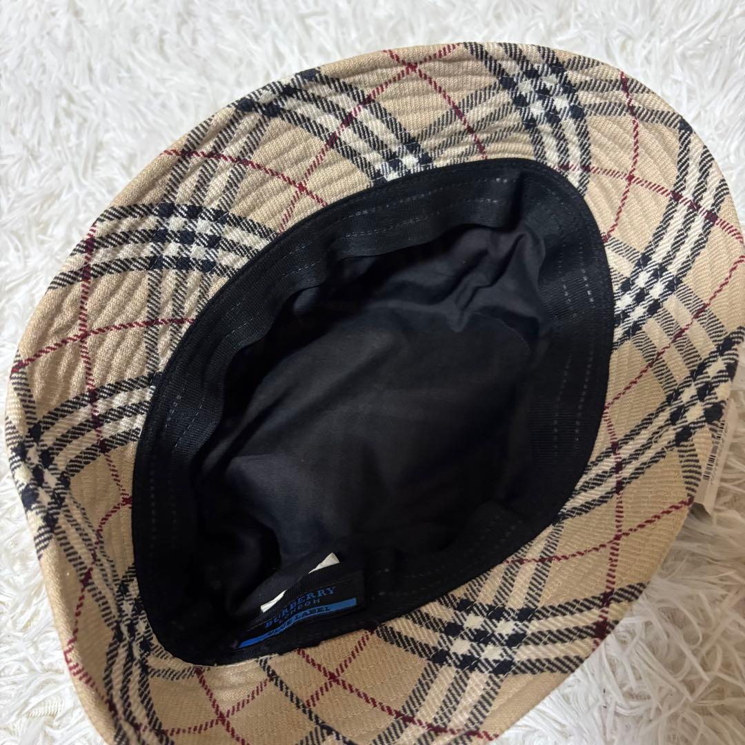 未使用　バーバリーブルーレーベル バケットハット ノバチェック バケハ 帽子