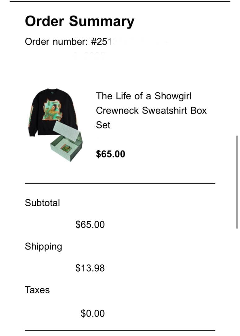 The Life of a Showgirl クルーネック 国内盤CD セット