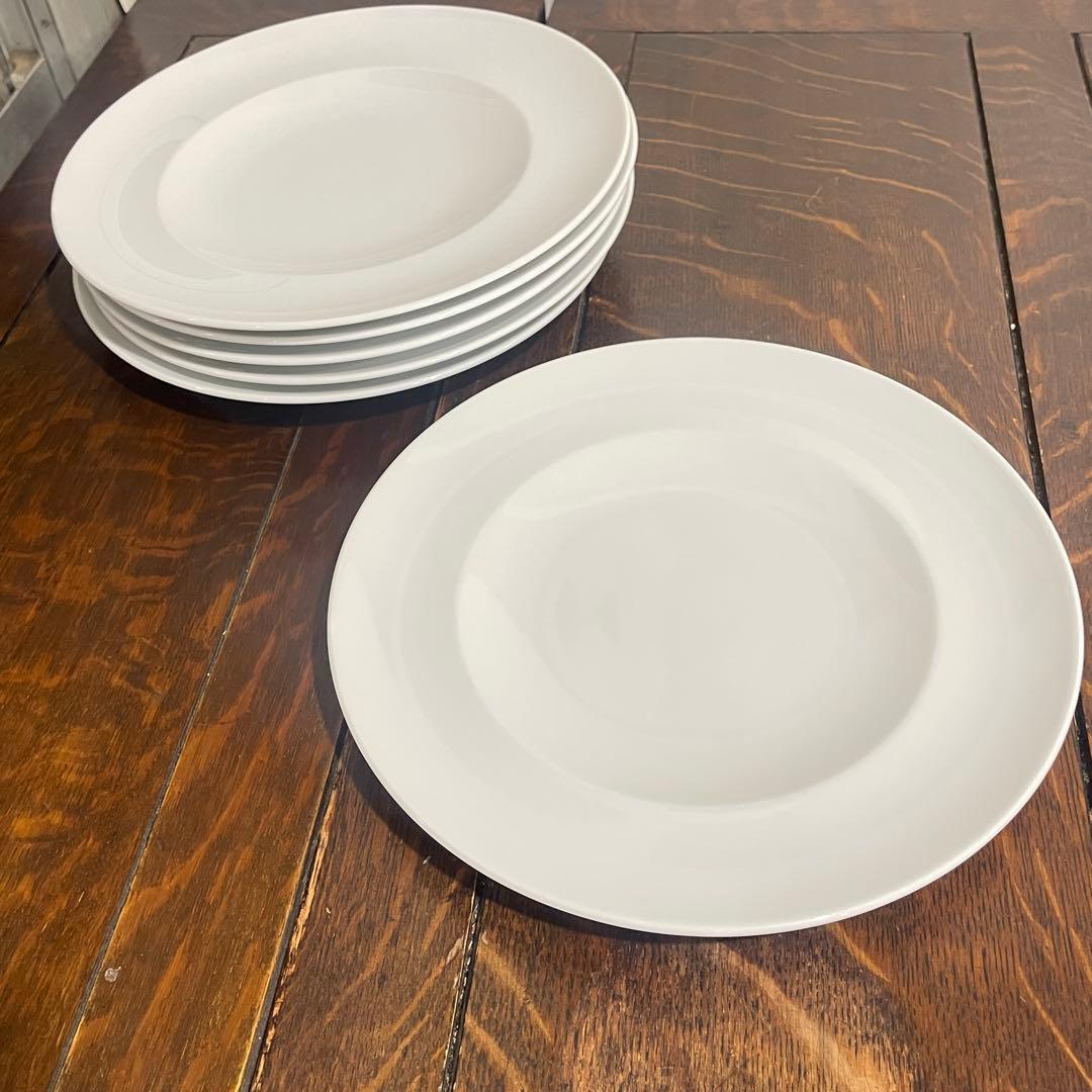 リチャードジノリ　インペロホワイト　6セット　白磁　ディナープレート 29cm