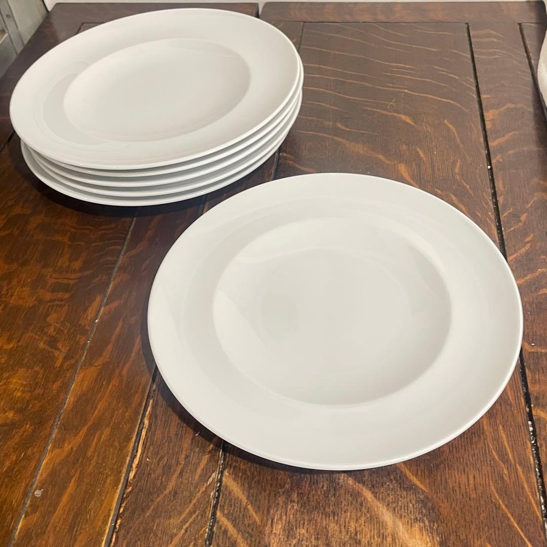 リチャードジノリ　インペロホワイト　6セット　白磁　ディナープレート 29cm