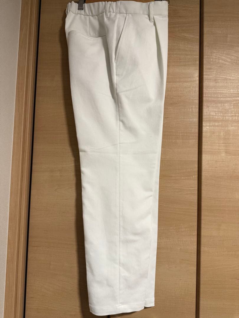 AOURE テックツイルストレッチチノパンツ　ホワイト