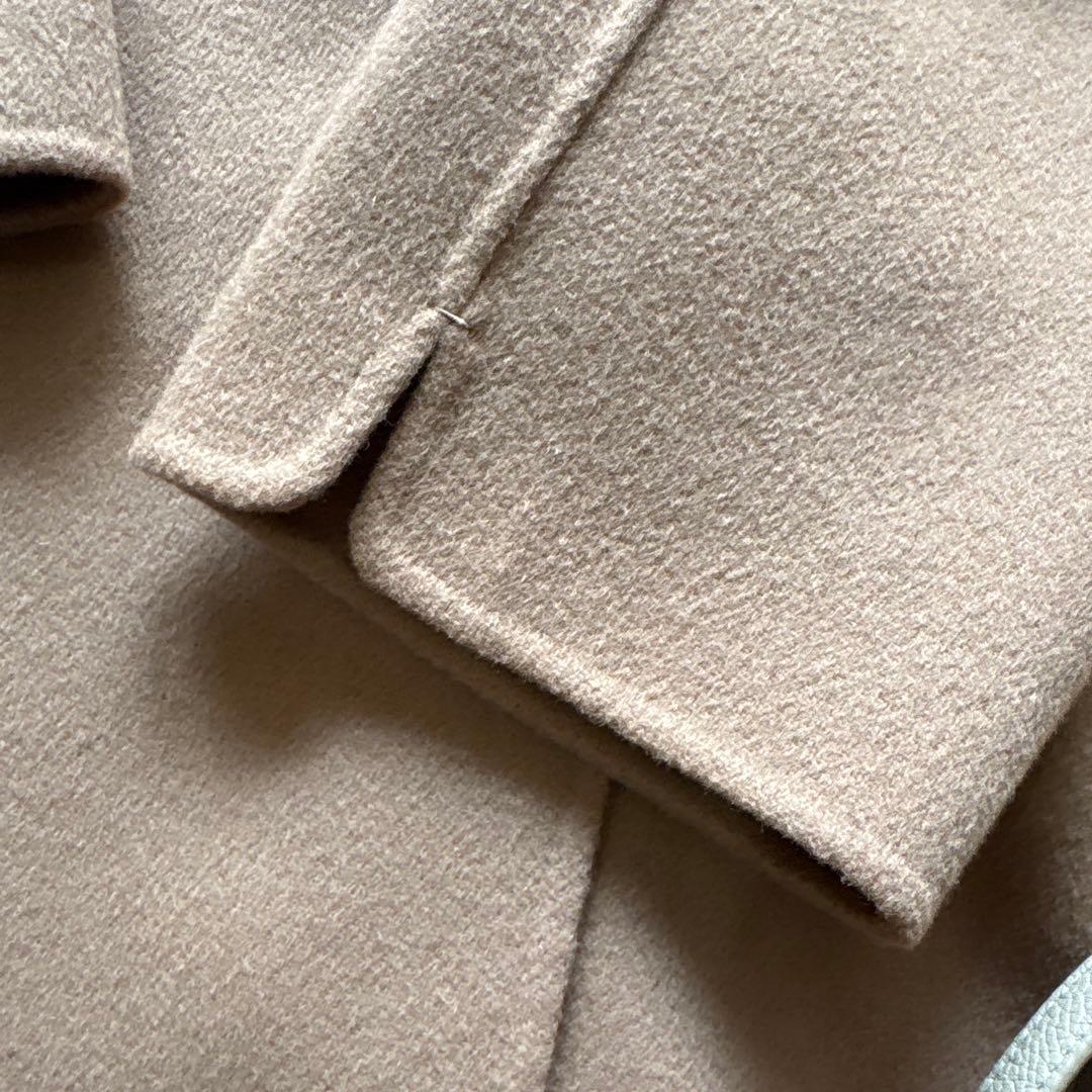 ◾️美品◾️S MAX MARA／PRIAMO ピュア／コート／キャメル／42
