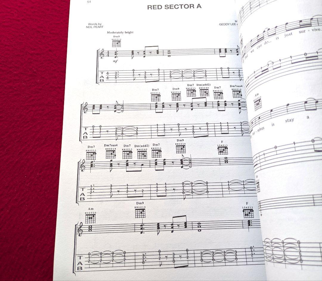 RUSH / ラッシュ ANTHOLOGY ギタースコア 楽譜 [入手困難]